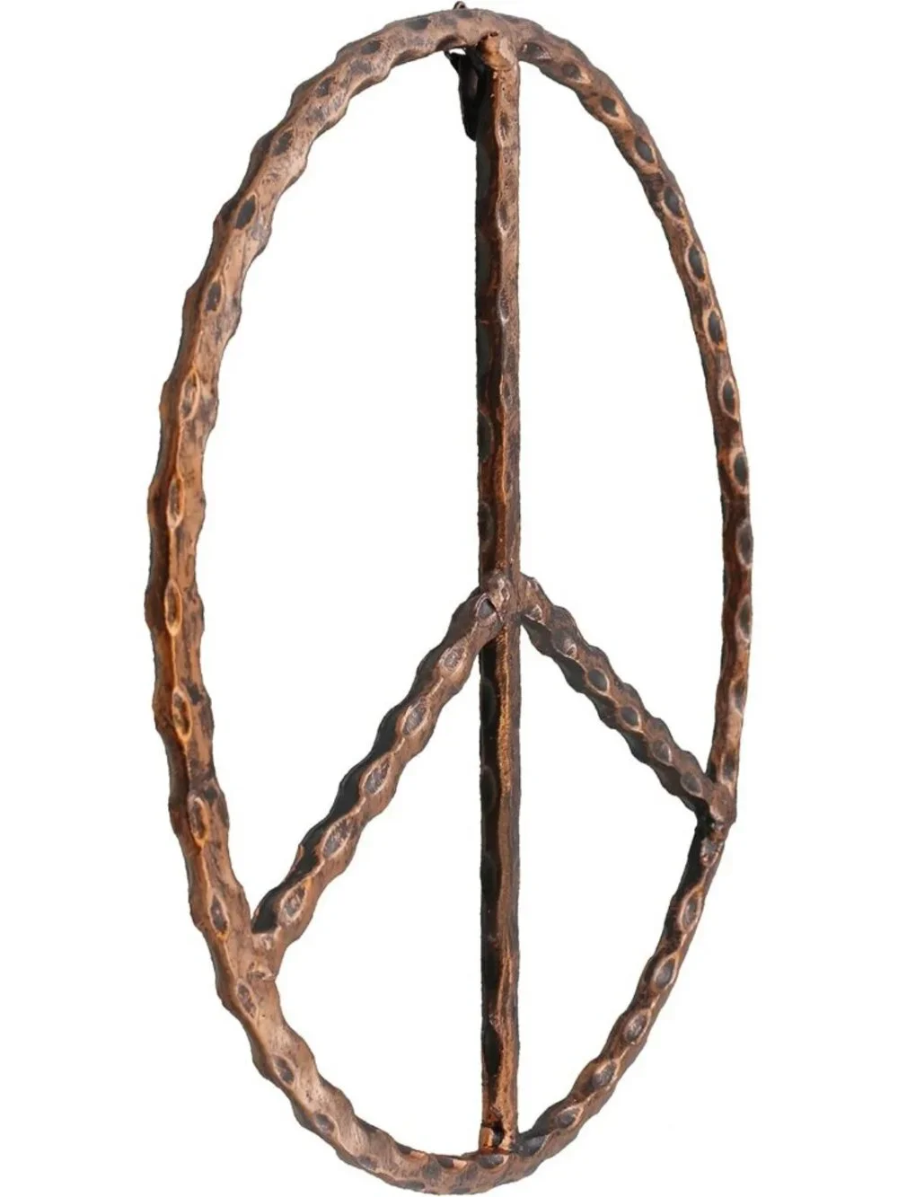 Rustic Metal Peace Sign Wall Art - 12